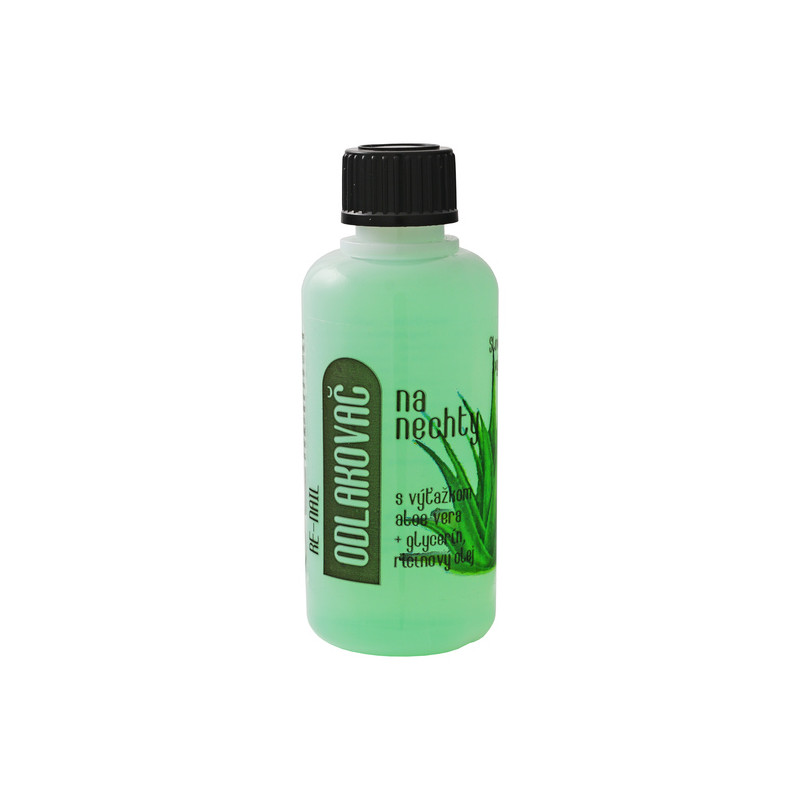 Odlakovač na nehty s aloe vera, 55ml, s acetonem