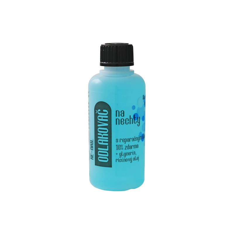 Odlakovač na nehty s reparačním olejem, 55ml, s acetonem